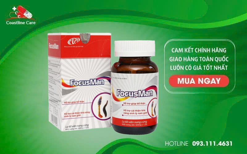 Focusman hỗ trợ cải thiện sinh lý