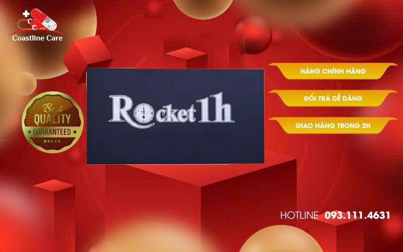 Rocket 1h - Hỗ Trợ Tăng Cường Sinh Lực Kéo Dài Cuộc Yêu (Hộp 6 viên) 1 Rocket 1h hỗ trợ bổ sung testosterol