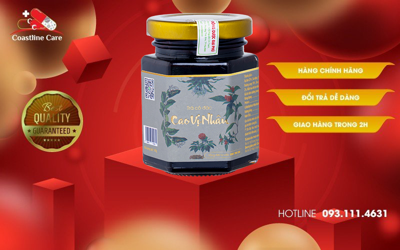 Trà Cô Đặc Cao Vị Nhân – Hỗ Trợ Người Bị U Nang Buồng Trứng, U Xơ Tử Cung & U Vú (Hộp 100gr) 1 tra-co-dac-cao-vi-nhan-1-lo