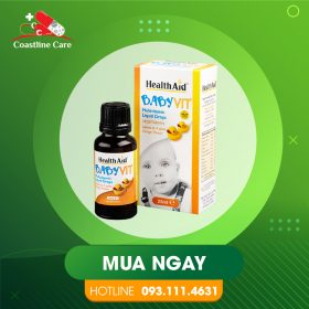 HealthAid Babyvit Drops – Hỗ Trợ Bổ Sung Vitamin & Khoáng Chất Cho Trẻ (Hộp 25ml)