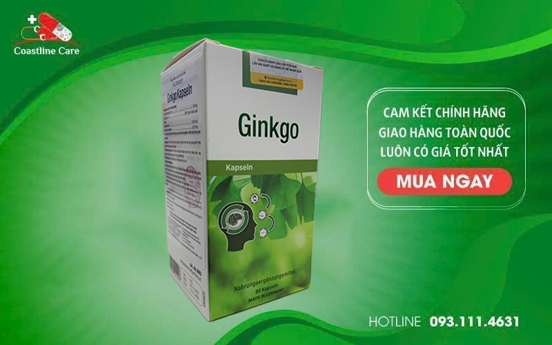 Ginkgo Kapseln hỗ trợ tăng cường lưu thông máu lên não Ginkgo Kapseln hỗ trợ giảm triệu chứng do thiểu năng tuần hoàn não gây ra