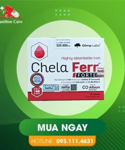 Chela-Ferr Forte - Hỗ Trợ Cung Cấp Sắt Cho Phụ Nữ Mang Thai & Cho Con Bú (Hộp 30 viên)Viên sắt Chela-Ferr Forte hỗ trợ cung cấp sắt