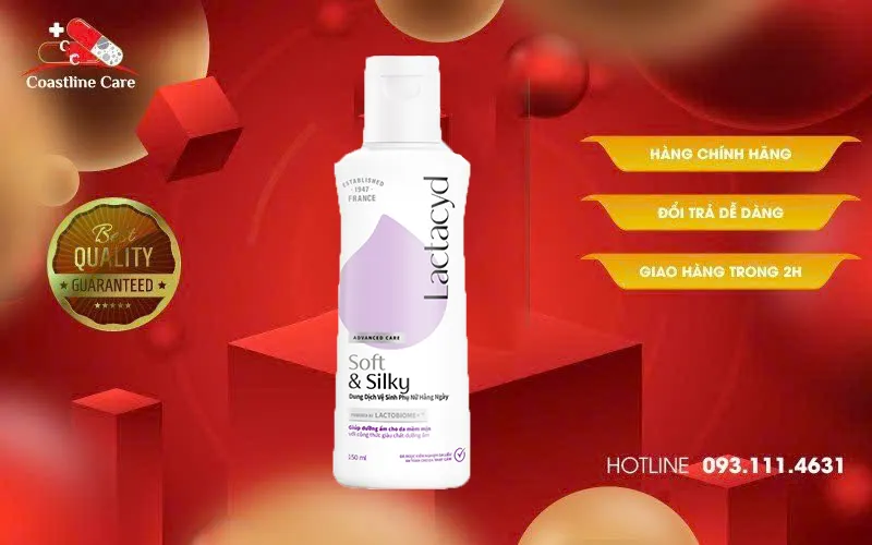 Dung Dịch Vệ Sinh Lactacyd Soft & Silky Chai 150ml