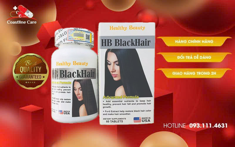 HB BlackHair giúp tóc chắc khoẻ