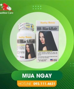Viên HB BlackHair - Hỗ Trợ Giảm Nguy Cơ Rụng Tóc (Hộp 60 viên)thuốc HB BlackHair thúc đẩy mọc tóc