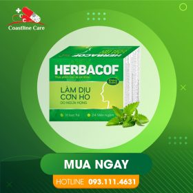 Herbacof Mint – Hỗ Trợ Ngăn Ngừa Viêm Họng (Hộp 24 viên)