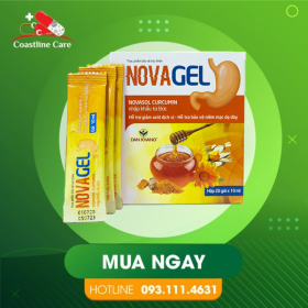 Novagel Novasol Curcumin – Giúp Bảo Vệ Niêm Mạc Dạ Dày (Hộp 20 Gói)