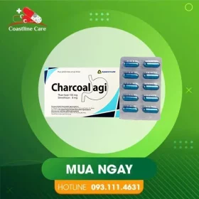 Charcoal Agi – Hỗ Trợ Chống Đầy Hơi (Hộp 100 Viên)