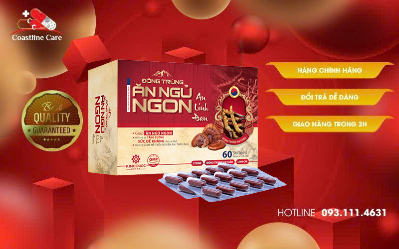 Đông Trùng Ăn Ngủ Ngon An Linh Đan giảm mệt mỏi trong các trường hợp kém ăn, thiếu ngủ