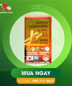 Korean Redginseng Alpha - Hỗ Trợ Giảm Mệt Mỏi (Hộp 60 viên)korean-redginseng-alpha