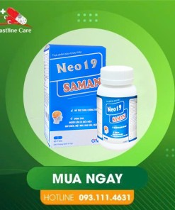 NEO 19 SAMAN - Hỗ Trợ Giảm Đau Đầu, Tăng Cường Trí Nhớ (Hộp 60 viên)Neo 19 Saman hỗ trợ tăng cường trí nhớ