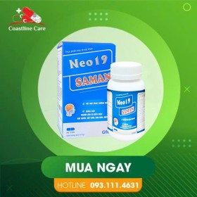 NEO 19 SAMAN – Hỗ Trợ Giảm Đau Đầu, Tăng Cường Trí Nhớ (Hộp 60 viên) NEO 19 SAMAN – Hỗ Trợ Giảm Đau Đầu, Tăng Cường Trí Nhớ (Hộp 60 viên)