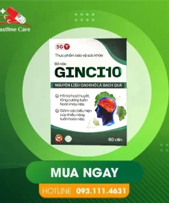 Bổ Não Ginci10 - Hỗ Trợ Tăng Cường Tuần Hoàn Máu Não (Hộp 30 viên)Bổ Não Ginci10
