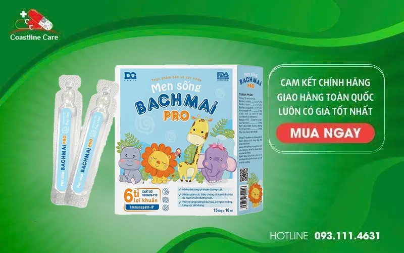 Men Sống BachMai Pro giảm triệu chứng rối loạn tiêu hóa