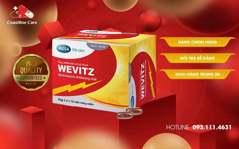 Wevitz hỗ trợ các trường hợp thiếu hụt vitamin & khoáng chất