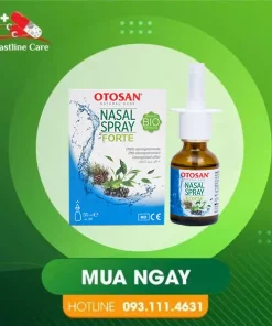 Otosan Nasal Spray Forte – Hỗ Trợ Giảm Nghẹt Mũi, Sổ Mũi (Lọ 30ml)Otosan Nasal Spray Forte phục hồi nhanh tổn thương niêm mạc mũi