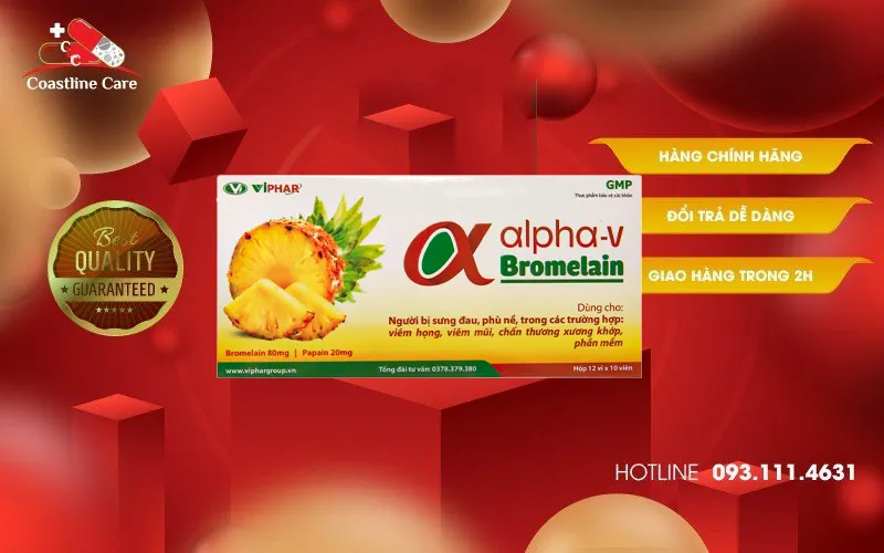 α ALPHA-V BROMELAIN