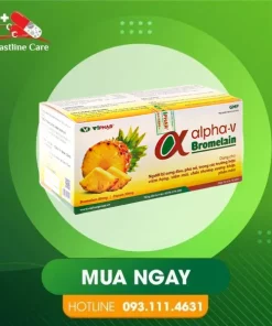 α ALPHA-V BROMELAIN - Hỗ Trợ Giảm Sưng Sau Chấn Thương (Hộp 30 Viên)α ALPHA-V BROMELAIN