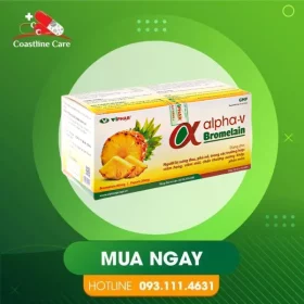 α ALPHA-V BROMELAIN – Hỗ Trợ Giảm Sưng Sau Chấn Thương (Hộp 30 Viên)
