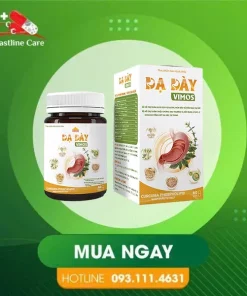Dạ Dày Vimos – Hỗ Trợ Bảo Vệ Niêm Mạc Dạ Dày (Hộp 60 viên)Dạ Dày Vimos giảm triệu chứng viêm loét dạ dày