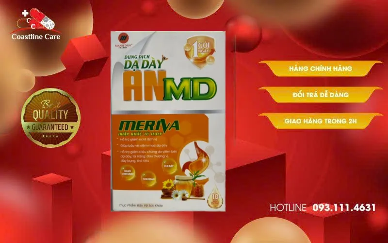Dung Dịch Dạ Dày An MD giúp bảo vệ niêm mạc dạ dày
