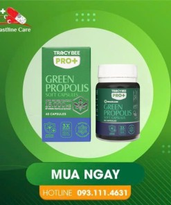 Keo Ong Xanh Tracybee Green Propolis – Giúp Kháng Khuẩn Đường Hô Hấp (Hộp 60 viên)Tracybee Green Propolis giúp kháng khuẩn đường hô hấp
