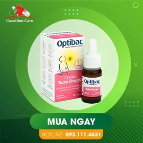 OPTIBAC Baby Drops – Hỗ Trợ Tăng Cường Hệ Vi Sinh Đường Ruột (Chai 10ml)