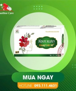 Khơi Xuân Khang Linh 50+ – Hỗ Trợ Giảm Triệu Chứng Rối Loạn Kinh NguyệtKhơi Xuân Khang Linh 50+ hỗ trợ giảm triệu chứng bốc hỏa