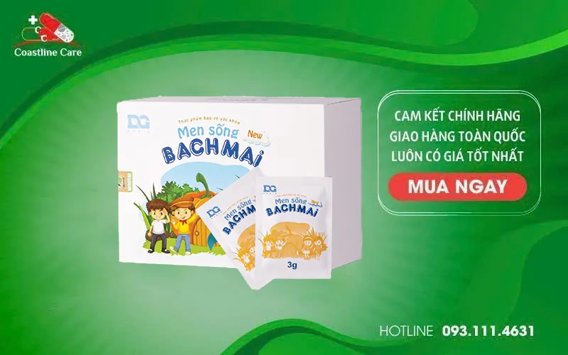 Men Sống BachMai New bổ sung lợi khuẩn đường tiêu hóa
