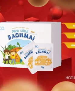 Men Sống BachMai New – Hỗ Trợ Giảm Triệu Chứng Gây Loạn Khuẩn Đường Ruột (Hộp 30 gói)Men Sống BachMai New giảm các triệu chứng rối loạn tiêu hóa, phân sống, táo bón, tiêu chảy
