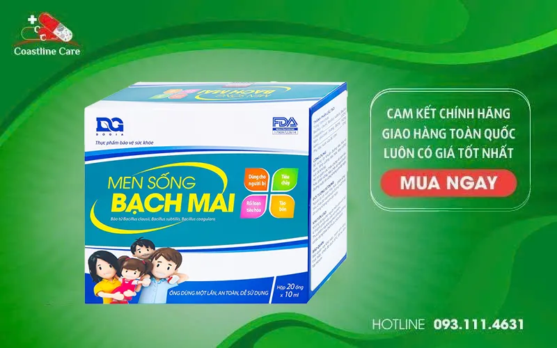 Men Sống Bạch Mai bổ sung lợi khuẩn tiêu hóa
