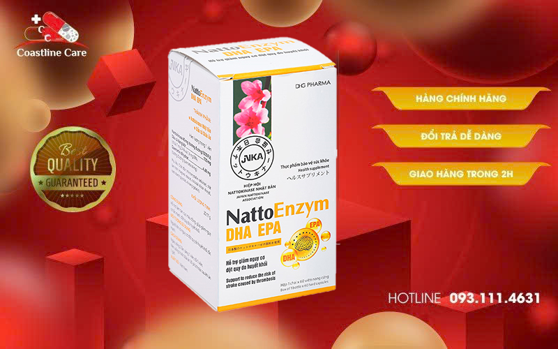 Nattoenzym DHA EPA hỗ trợ làm tan máu đông