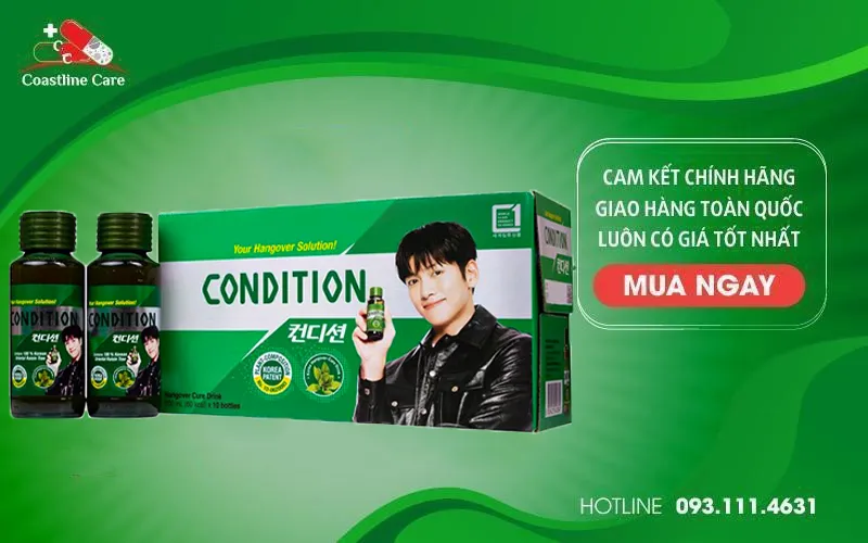 Nước Uống Giải Rượu Condition hỗ trợ giải độc gan