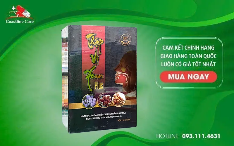 Thập Vị Xoan Plus – Hỗ Trợ Cải Thiện Tình Trạng Viêm Mũi, Viêm Xoang (Hộp 50 viên) 2 Thập Vị Xoan Plus giảm triệu chứng viêm xoang