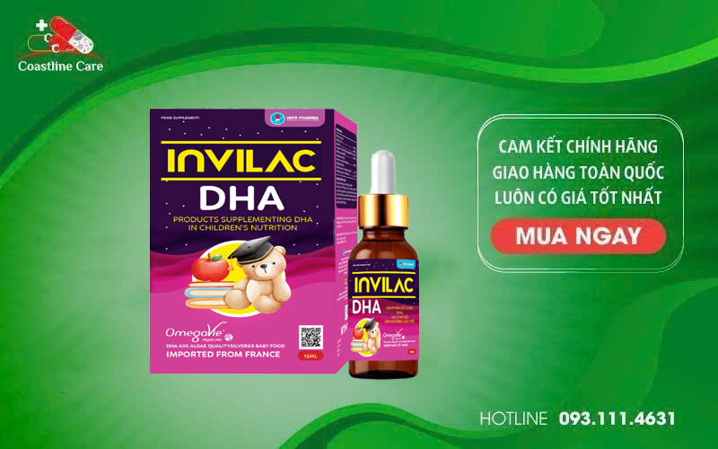 Invilac DHA hỗ trợ bổ sung DHA