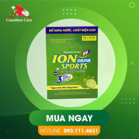 Iron Sports Drink Hương Chanh – Hỗ Trợ Bổ Sung Điện Giải Cho Cơ Thể (Hộp 20 gói)