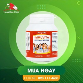 Easylife Immuvita – Hỗ Trợ Tăng Cường Vitamin Và Khoáng Chất Cho Cơ Thể (Hộp 100 viên)