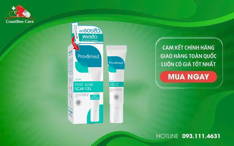 Provamed Post Acne Scar Gel hỗ trợ giảm sẹo thâm