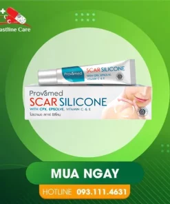 Provamed Scar Silicone – Hỗ Trợ Làm Phẳng, Làm Mờ Và Làm Mềm Sẹo (Tuýp 10g)Provamed Scar Silicone hỗ trợ hiệu quả cho vùng da có sẹo lồi, sẹo phẫu thuật, sẹo sinh mổ, sẹo do tai nạn, sẹo bỏng