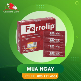 Ferrolip – Hỗ Trợ Bổ Sung Sắt Cho Cơ Thể (Hộp 20 gói)