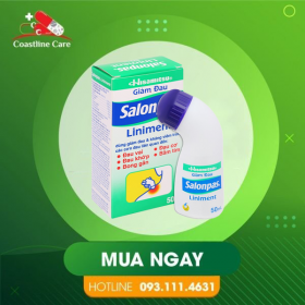 Salonpas Liniment – Hỗ Trợ Giảm Đau, Kháng Viêm Các Cơn Đau Vai, Đau Cơ (Chai 50ml)