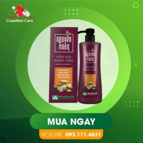 Dầu Gội Dược Liệu Nguyên Xuân Nâu – Hỗ Trợ Tóc Suôn Mượt, Bồng Bềnh (Chai 450ml)