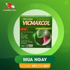 Viên Ngậm Ho Vicmaxcol Không Đường – Dùng Cho Người Bị Viêm Họng