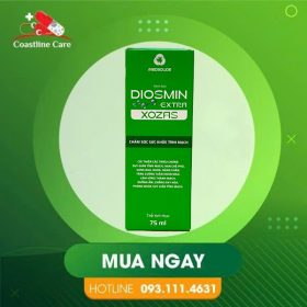 Diosmin Extra Xozas – Hỗ Trợ Phòng Ngừa Suy Giãn Tĩnh Mạch (Hộp 75ml)