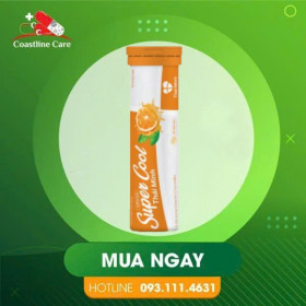 Viên Sủi Super Cool Thái Minh – Hỗ Trợ Bổ Sung Vitamin C (Tuýp 10 Viên)