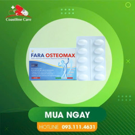 Fara Osteomax – Hỗ Trợ Giảm Nguy Cơ Loãng Xương (Hộp 30 Viên)