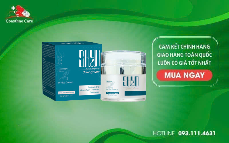 Shyn White Cream tăng cường độ ẩm cho da