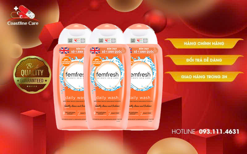 Femfresh Daily Wash khử mùi vùng kín