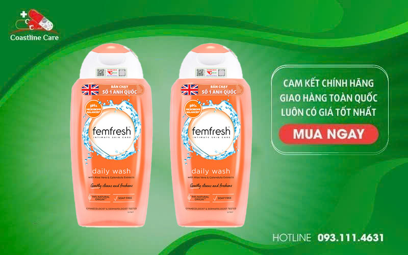 Femfresh Daily Wash làm sạch vùng kín
