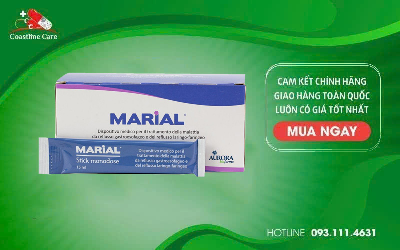 Marial Gel giảm triệu chứng ợ chua, khó tiêu